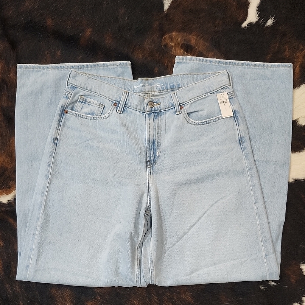Old Navy Light Blue Straight Leg Women's Jeans